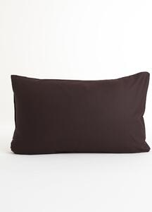Bavlněný povlak na polštář Renforcé 40 × 60 cm – Jasmine tmavě hnědá