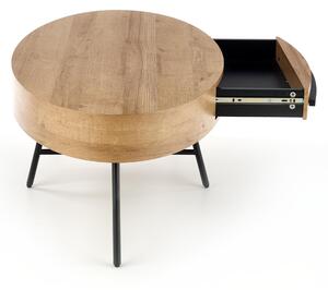 Konferenční stolek CORULANO dub zlatý/černá