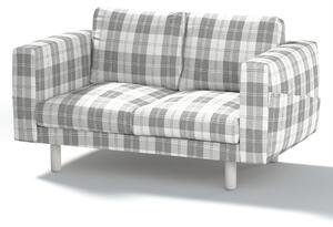 Potah na pohovku IKEA Norsborg 2-místná barva šedá látka pletený vzor, vzorované