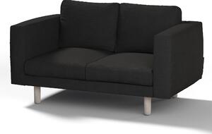 Potah na pohovku IKEA Norsborg 2-místná barva černá látka pletený vzor