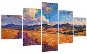 Obraz - Olejomalba krajiny (125x70 cm)