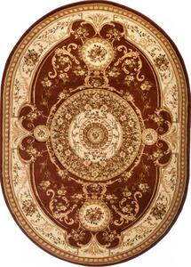 Makro Abra Oválný koberec YESEMEK 6548A hnědý Rozměr: 60x100 cm