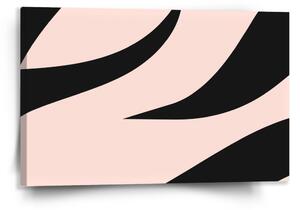Sablio Obraz Růžový vzor zebry - 120x80 cm