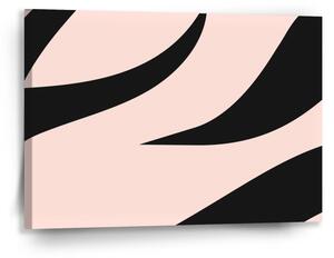 Sablio Obraz Růžový vzor zebry - 90x60 cm
