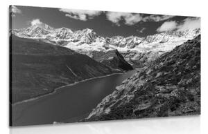 Obraz národní park Patagonie v Argentině v černobílém provedení - 60x40 cm