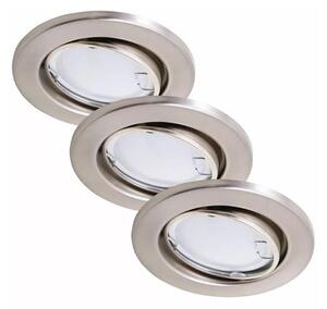 Briloner 7221-032 - SADA 3x LED Koupelnové svítidlo 1xGU10/3W/230V matný chrom