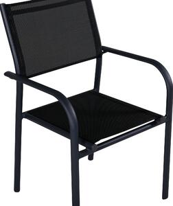 Jídelní židle Santorini, 2ks, černá