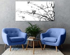 Obraz s motivem květin - 100x50 cm