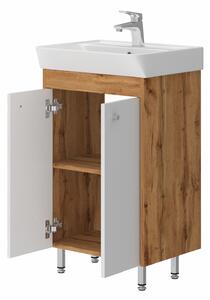 Kingsbath Trinity Wotan Oak 50 koupelnová skříňka s umyvadlem