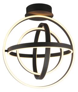 Černé LED stropní svítidlo TESS