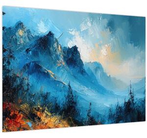 Obraz - Malba hor (70x50 cm)