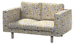 Potah na pohovku IKEA Norsborg 2-místná barva žlutá látka pletený vzor, vzorované