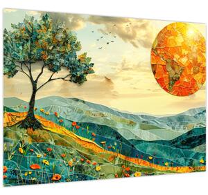 Obraz - Ilustrace krajiny (70x50 cm)