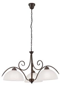 Orion - Lustr na řetězu RULA 3xE27/40W/230V pr. 70 cm bílá/bronz