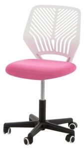 Růžovo-bílá kancelářská židle MINISIT