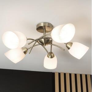 Přisazený lustr DONNA 5xE27/60W/230V patina