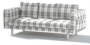 Potah na pohovku IKEA Norsborg 3-místná barva šedá látka pletený vzor, vzorované