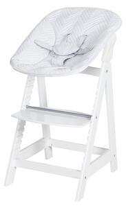 Roba Sada dětské vysoké židličky Born Up 2 v 1 s pultíkem, bílá (800006092)
