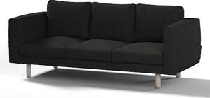 Potah na pohovku IKEA Norsborg 3-místná barva černá látka pletený vzor