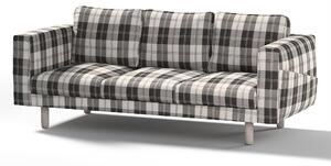 Potah na pohovku IKEA Norsborg 3-místná barva černá látka pletený vzor, vzorované