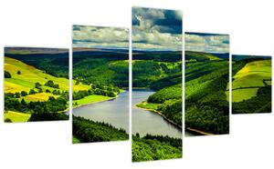 Obraz - Zelená krajina (125x70 cm)