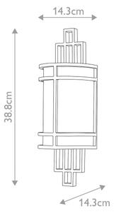 Feiss FE-FUSION1-PNBR - Nástěnné svítidlo FUSION 1xE27/60W/230V