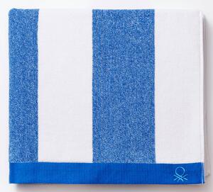 Plážová osuška Casa United Colors of Benetton / 90 x 160 cm / BE-0204 / 100% bavlna froté / modrá / bílá