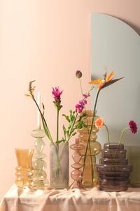 Skleněná váza střední vanilkově žlutá Present Time (Barva-vanilkově žlutá)