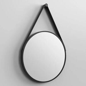 Nástěnné zrcadlo DSK Design / Ø 50 cm / černá