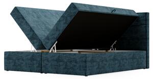 Postel s matrací CELESTA tmavě modrá, 140x200 cm