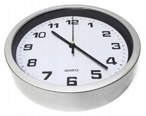 AFF 1095 Nástěnné hodiny analogové 18 cm stříbrné