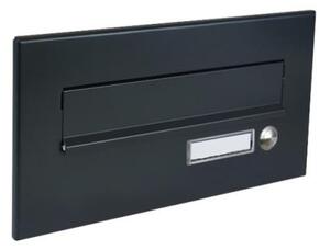 DOLS ČD-26 RAL7016 - čelní deska poštovní schránky k zazdění, se jmenovkou a zvonkovým tlačítkem, antracit