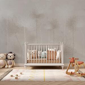 Fototapety Jemné květiny na jemném béžovém pozadí, Fototapety minimalismus, w01645v2 : uwalls.cz