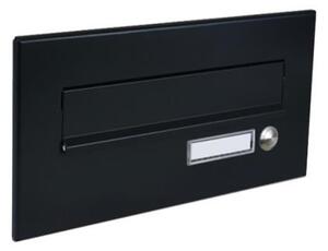 DOLS ČD-26 RAL9005 - čelní deska poštovní schránky k zazdění, se jmenovkou a zvonkovým tlačítkem, černá