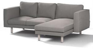 Potah na pohovku IKEA Norsborg 3-místná se šezlongem barva šedá látka pletený vzor