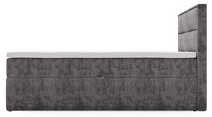 Postel s matrací CELESTA šedá, 180x200 cm
