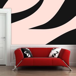 Sablio Tapeta Růžový vzor zebry - 336x220 cm