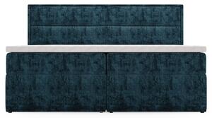 Postel s matrací CELESTA tmavě modrá, 180x200 cm
