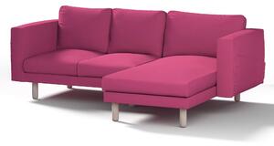 Potah na pohovku IKEA Norsborg 3-místná se šezlongem barva růžová látka pletený vzor