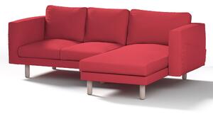 Potah na pohovku IKEA Norsborg 3-místná se šezlongem barva červená látka pletený vzor