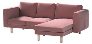 Potah na pohovku IKEA Norsborg 3-místná se šezlongem barva fialová látka sametová
