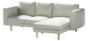 Potah na pohovku IKEA Norsborg 3-místná se šezlongem barva zelená látka sametová