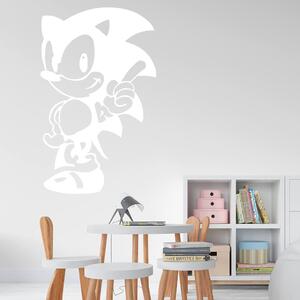 Živá Zeď Samolepka Ježek Sonic Barva: černá