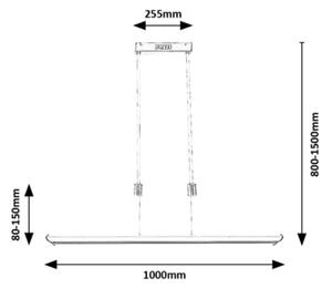 Rabalux 72011 - LED RGB Stmívatelný lustr na lanku TEMPERIUS LED/24W/230V + DO