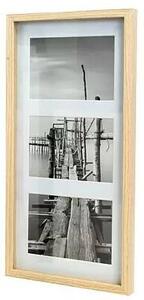 Dřevěný rám na obrazy Accent Aura / 3 / 23 x 50 cm / dřevo / bílá