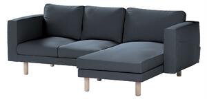 Potah na pohovku IKEA Norsborg 3-místná se šezlongem barva modrá látka pletený vzor