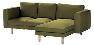 Potah na pohovku IKEA Norsborg 3-místná se šezlongem barva zelená látka pletený vzor