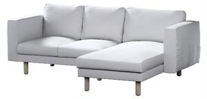 Potah na pohovku IKEA Norsborg 3-místná se šezlongem barva bílá látka pletený vzor