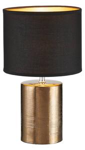 Stolní lampa Bronz, válcová, černá/bronz