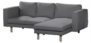 Potah na pohovku IKEA Norsborg 3-místná se šezlongem barva šedá látka pletený vzor